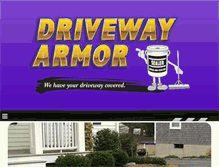 Tablet Screenshot of drivewayarmor.com